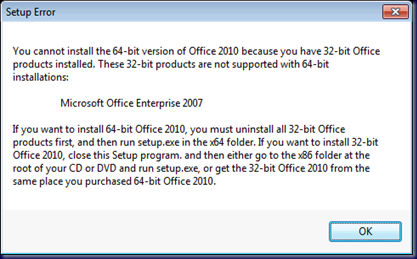 how to install office 2010 64 bit